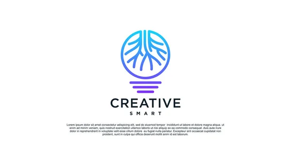 Kreatywny Projekt Logo Unikalną Koncepcją Wektora Premium — Wektor stockowy