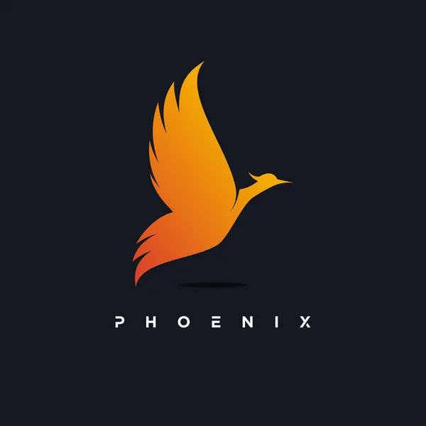 Phoenix Logo Design Vettoriale Llustrazione Concetto Unico Premium Vector Parte — Vettoriale Stock