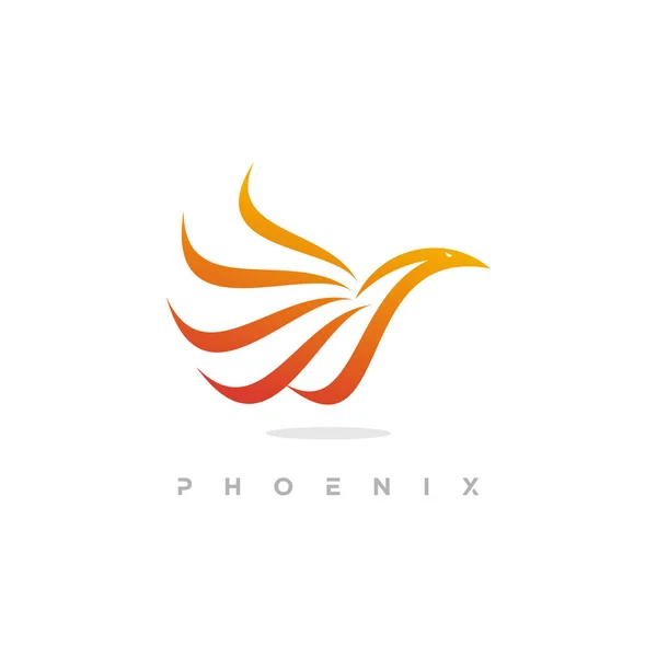 Phoenix Logo Design Vettoriale Llustrazione Concetto Unico Premium Vector Parte — Vettoriale Stock