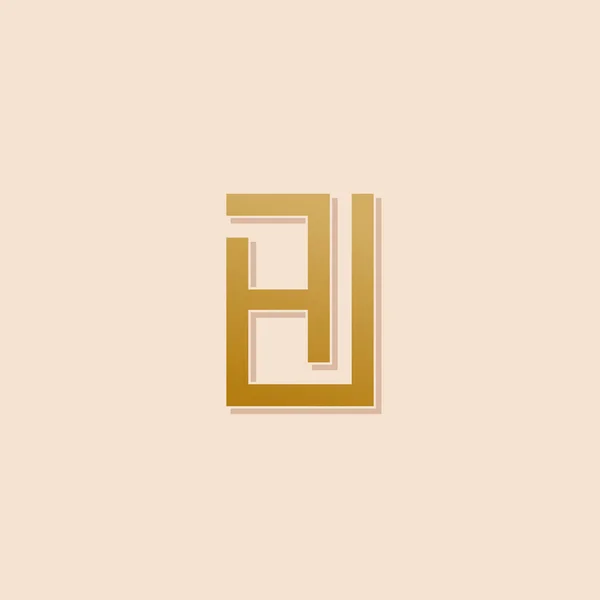 Επιστολή Λογότυπο Σχεδιασμό Σύγχρονη Έννοια — Διανυσματικό Αρχείο