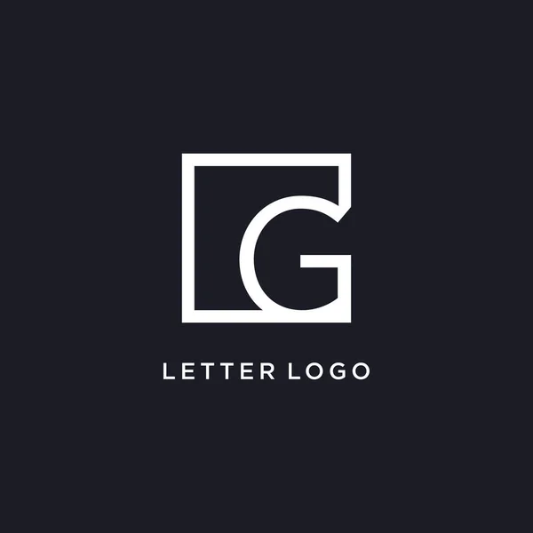 Carta Logotipo Ideia Design Com Estilo Criativo —  Vetores de Stock