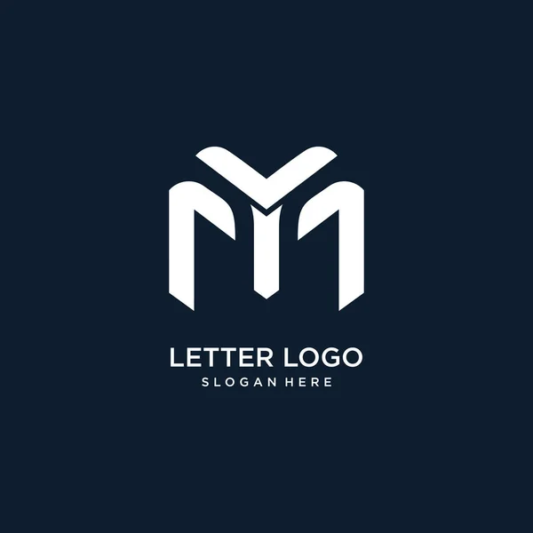 Літера Ідея Дизайну Логотипу Сучасним Абстрактним Стилем — стоковий вектор