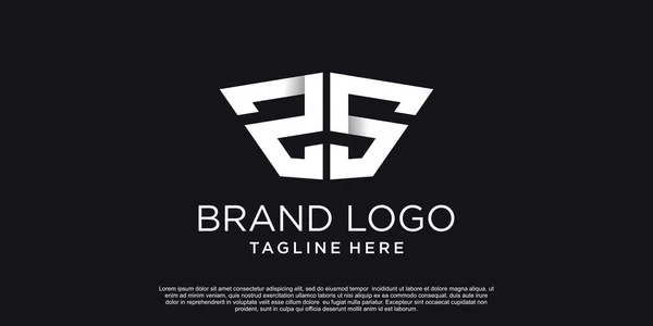 Vecteur Logo Marque Avec Style Unique Premium Vector — Image vectorielle