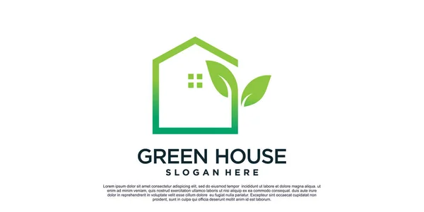 Yeşil Logosu Konsepti Premium Vektörü — Stok Vektör