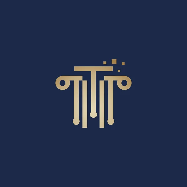Логотип Адвоката Вектор Творчою Унікальною Ідеєю — стоковий вектор