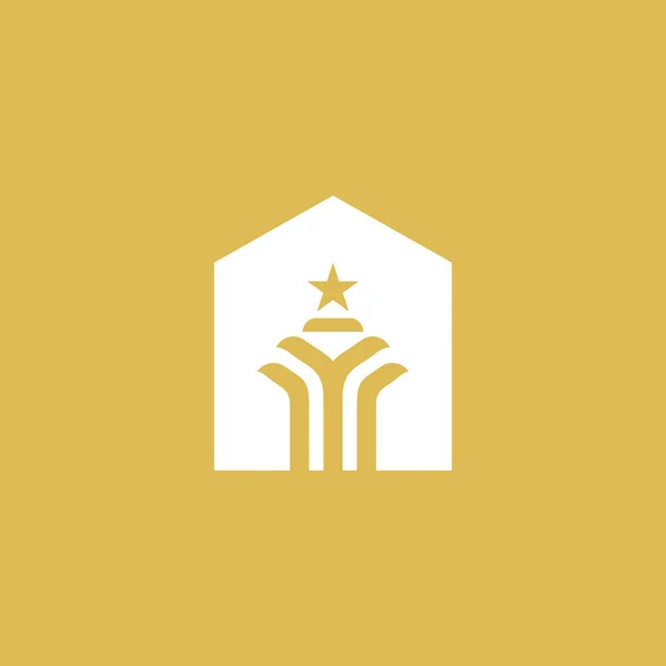 Λογότυπο Δικηγορικού Γραφείου Vector Design Δημιουργική Μοναδική Ιδέα — Διανυσματικό Αρχείο