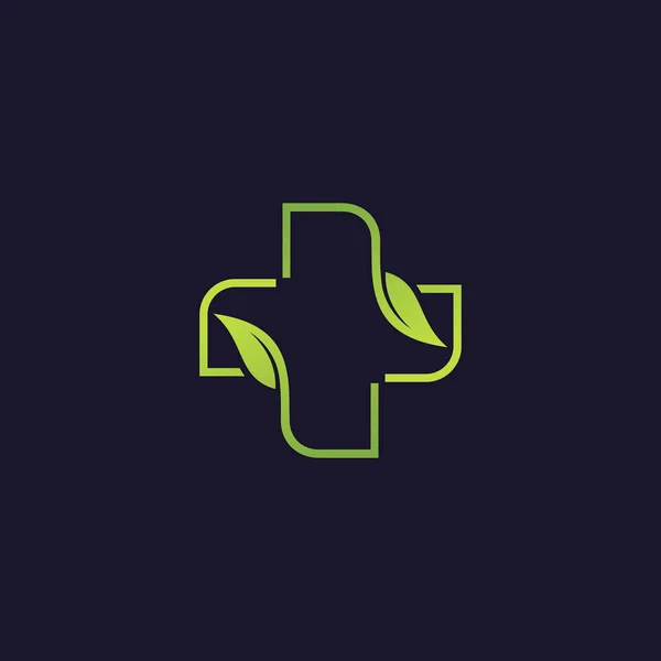 Vetor Logotipo Médico Com Ideia Design Conceito Criativo — Vetor de Stock