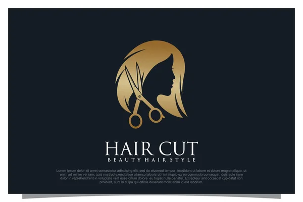 Haircut Logo Élément Conception Vecteur Pour Votre Entreprise — Image vectorielle