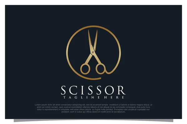 Haircut Logo Design Element Vector Your Business — Stock Vector