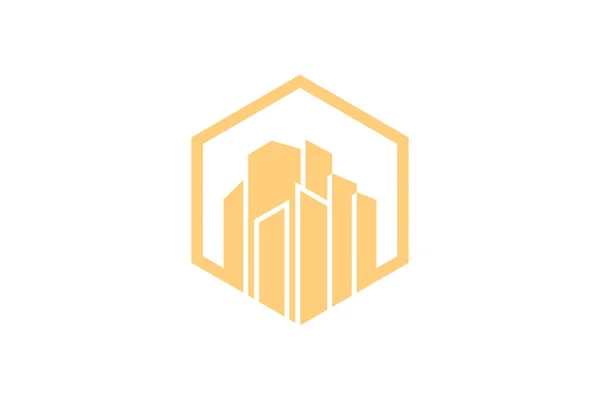 Costruire Elementi Design Logo Con Stile Unico Concetto Creativo — Vettoriale Stock