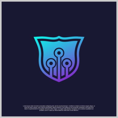 Şili logo tasarımı eşsiz bir konsept Premium Vektörü