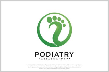 Podiyatri ve ayak kliniği eşsiz bir konsept olan refleksoloji logosu tasarımı