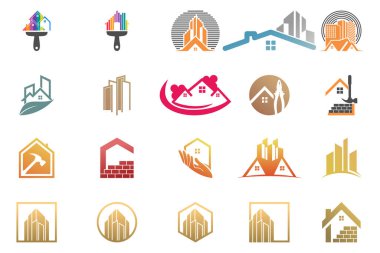 Paket oluşturma logosu tasarımını eşsiz Premium Vektörü olarak ayarla