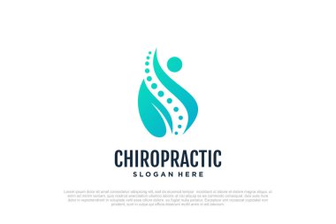 Masaj logosu tasarım şablonları yaratıcı konsept Premium Vektörü