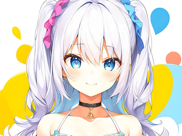Schöne Anime Mädchen Anime Stil Japanischer Stil — Stockfoto
