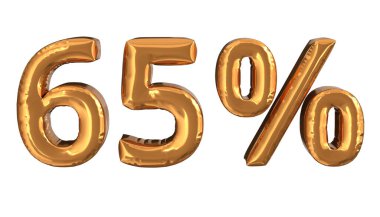 Gölgeli% 58 altın tabela. 3d oluşturma.