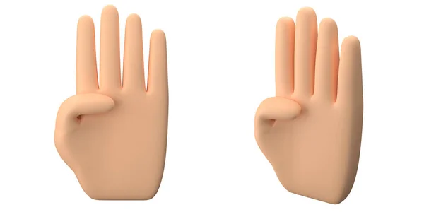 人間の手の表示 の標識 — ストック写真