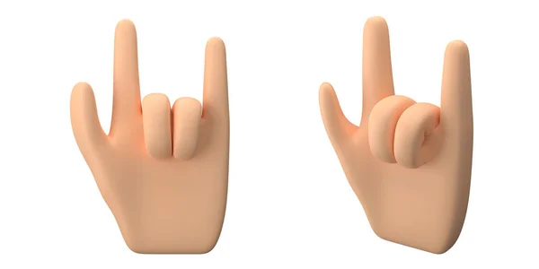Renderização Mão Mostrando Dedos — Fotografia de Stock