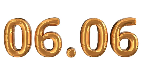 Golden Number Eight Gold Balloon — Stock Photo, Image