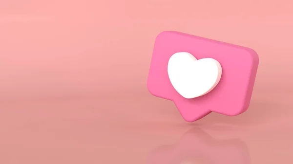 Иконки Сердца Розовом Фоне Концепция Любви День Святого Валентина — стоковое фото