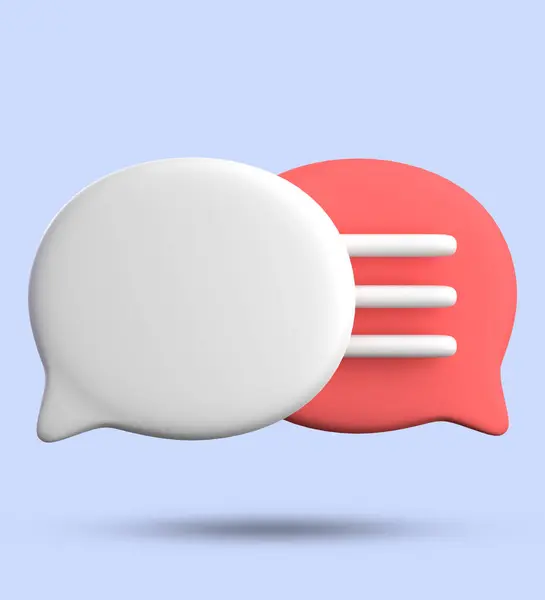 3d rendering of speech bubble icons, 3D pastel chat icon set. Set of 3d speak bubble. Chatting box, message box. Chat icon set. Balloon 3d style