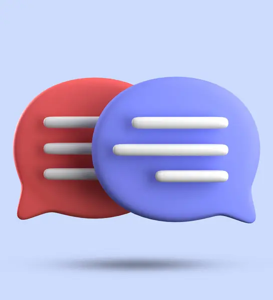 3d rendering of speech bubble icons, 3D pastel chat icon set. Set of 3d speak bubble. Chatting box, message box. Chat icon set. Balloon 3d style