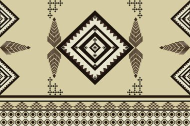 Geometrik etnik model. Kusursuz kabile deseni. Yerli Amerikan mücevheri. Güneybatı etnik dekorasyon stili geometrik süs.
