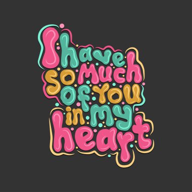 Grafiti harfleri, tipografi sanat illüstrasyonundan alıntılar.