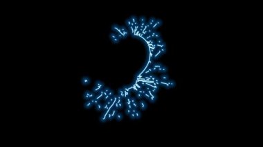 kalp şeklinde neon işareti.