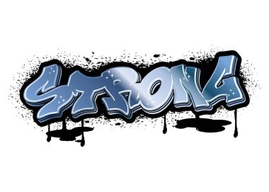  Graffiti harfleri tipografi sanatı çizimi