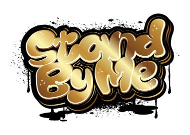  Graffiti harfleri tipografi sanatı çizimi