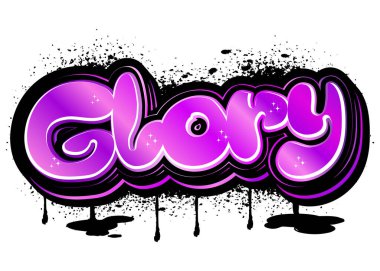  Graffiti harfleri tipografi sanatı çizimi