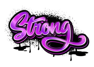  Graffiti harfleri tipografi sanatı çizimi