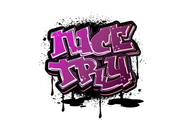  Graffiti harfleri tipografi sanatı çizimi
