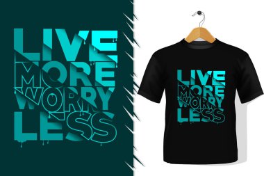 Tişört ve giysi modası renkli tipografi tasarımından alıntılar yapıyor