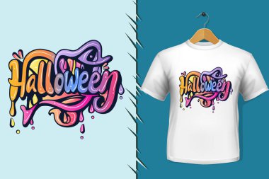 Tişört ve giysi modası renkli tipografi tasarımından alıntılar yapıyor