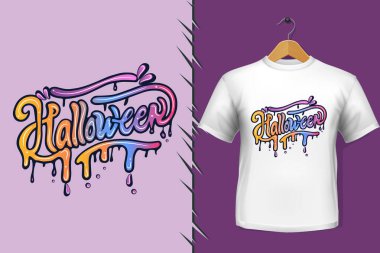 Tişört ve giysi modası renkli tipografi tasarımından alıntılar yapıyor