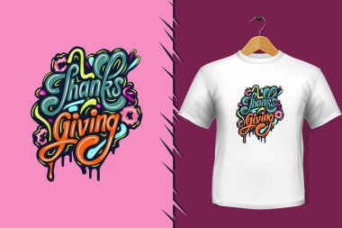 Tişört ve giysi modası renkli tipografi tasarımından alıntılar yapıyor