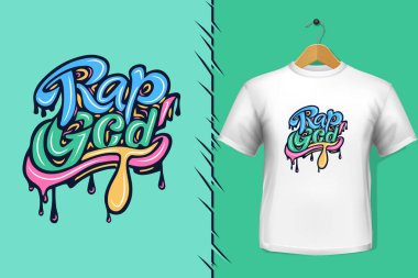 Tişört ve giysi modası renkli tipografi tasarımından alıntılar yapıyor