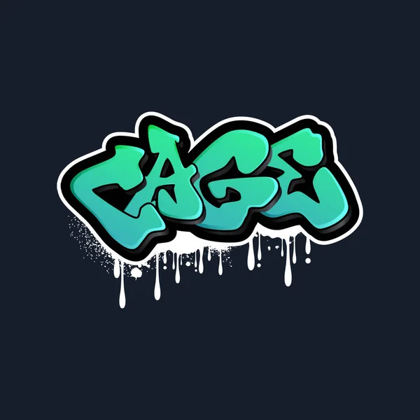 Graffiti harfleri tipografi sanatı çizimi