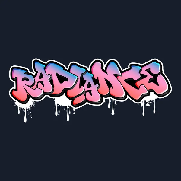 Graffiti harfleri tipografi sanatı çizimi