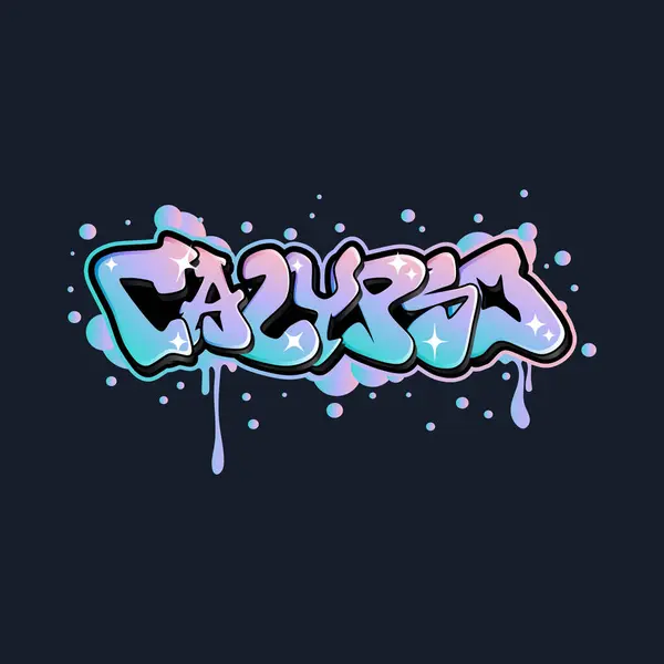 Graffiti harfleri tipografi sanatı çizimi