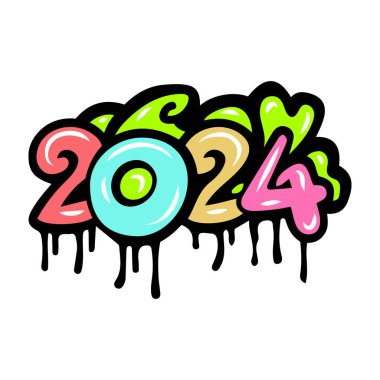 Graffiti harfleri tipografi sanatı çizimi