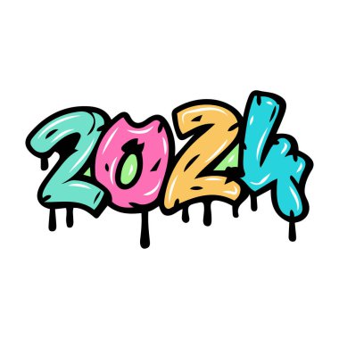 Graffiti harfleri tipografi sanatı çizimi