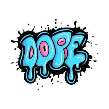 Graffiti harfleri tipografi sanatı çizimi