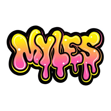 Grafiti isimleri elle çizilmiş.