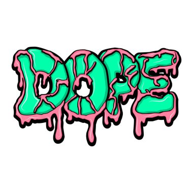 aptal graffiti harfleri tipografi sanatı çizimi