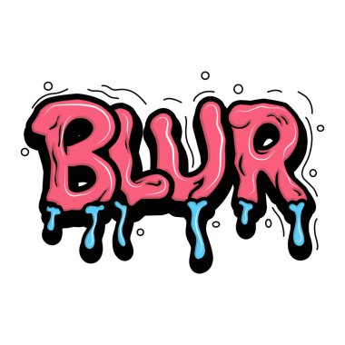 Graffiti harfleri tipografi sanatı çizimi