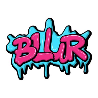 Graffiti harfleri tipografi sanatı çizimi