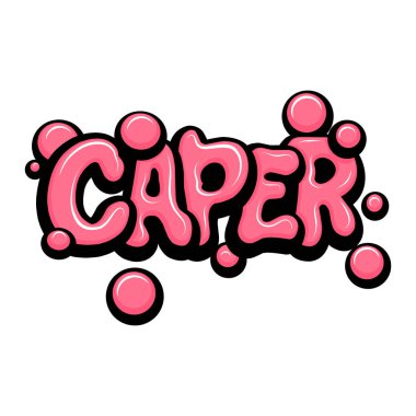 Graffiti harfleri tipografi sanatı çizimi